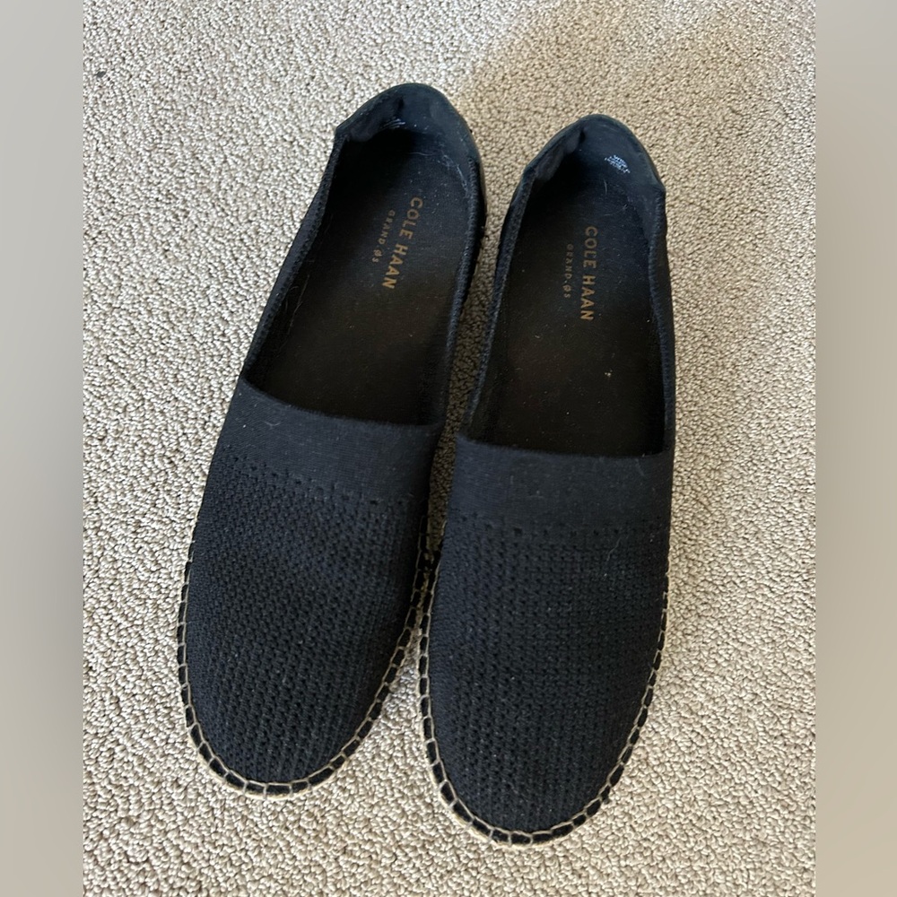 Cole Haan black Women's Cloudfeel Stitchlite Espadrille Loafer 9B